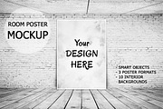 Room posters MOCKUP, a Print Template by RM_design (Thumbnail 1 of 2)