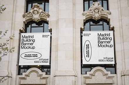 Madrid Double Banner Mockup