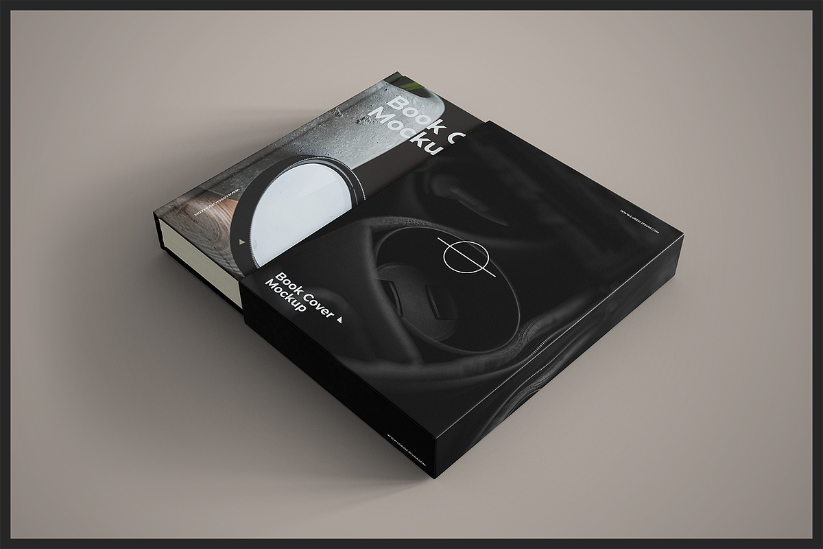 Hardcover Book Mockup with Slipcase, a Books & Magazine Mockup by Muhazdinata (Photo 3 of 12)