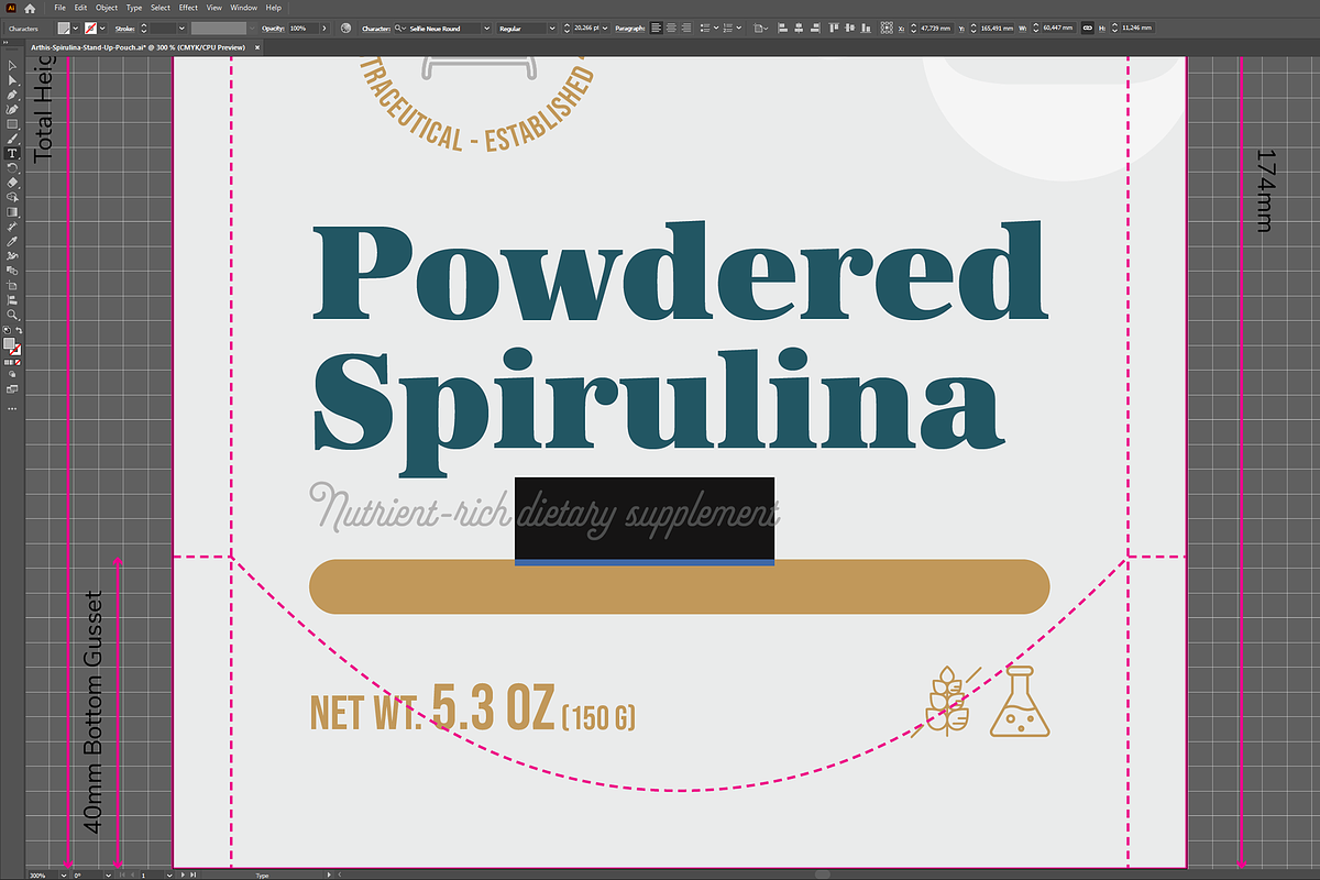 Arthis Spirulina Packaging Templates, a Marketing Template by fisihsani (Photo 8 of 8)