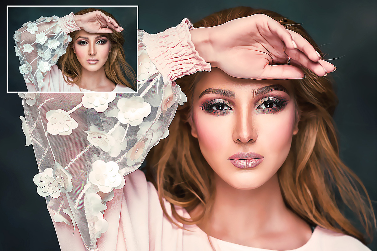 Beauty Paint Photoshop Action, an Action Add-On by CraftingStudio (Photo 6 of 7)