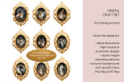 Golden Winter Forest Craft Set, a Decorative Illustration by The Dutch Lady Designs (Thumbnail 5 of 10)