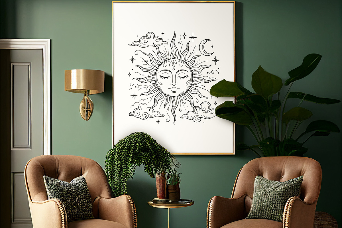 Celestial Boho Clipart – 96 Vectors, a Decorative Illustration by MuzaArtStudio (Photo 4 of 10)