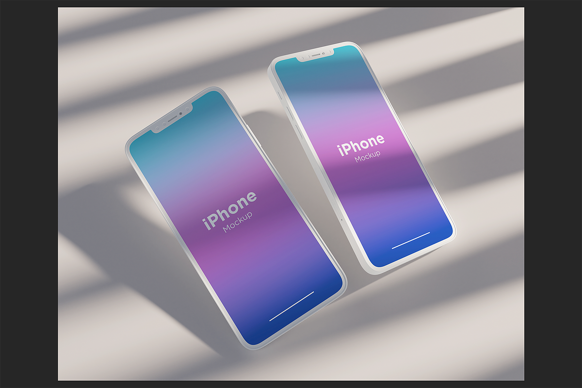 Clay iPhone Mockup Set 1, an iPhone Mockup by Muhazdinata (Photo 3 of 9)