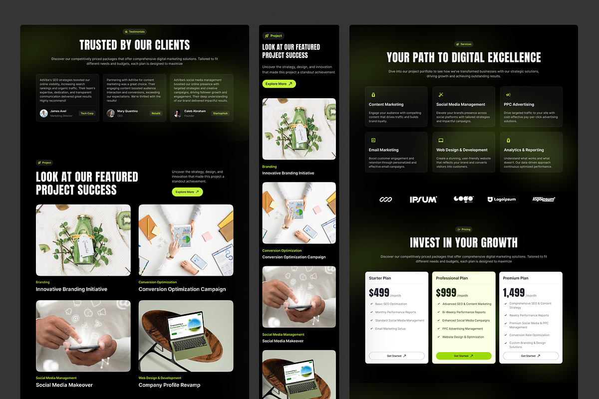 Digital Marketing Agency Website, an UI Kit Template by peterdraw (Photo 6 of 7)