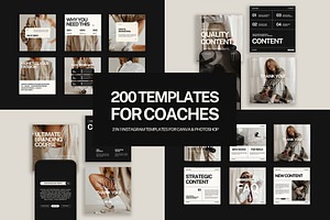 200 Instagram Templates For Coaches