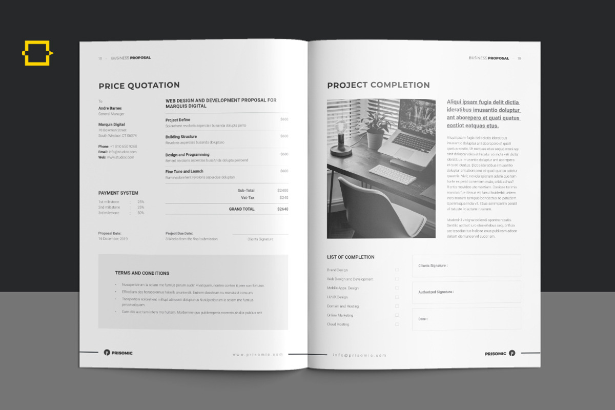 Business Proposal, a Brochure Template by DesignJanala (Photo 8 of 9)