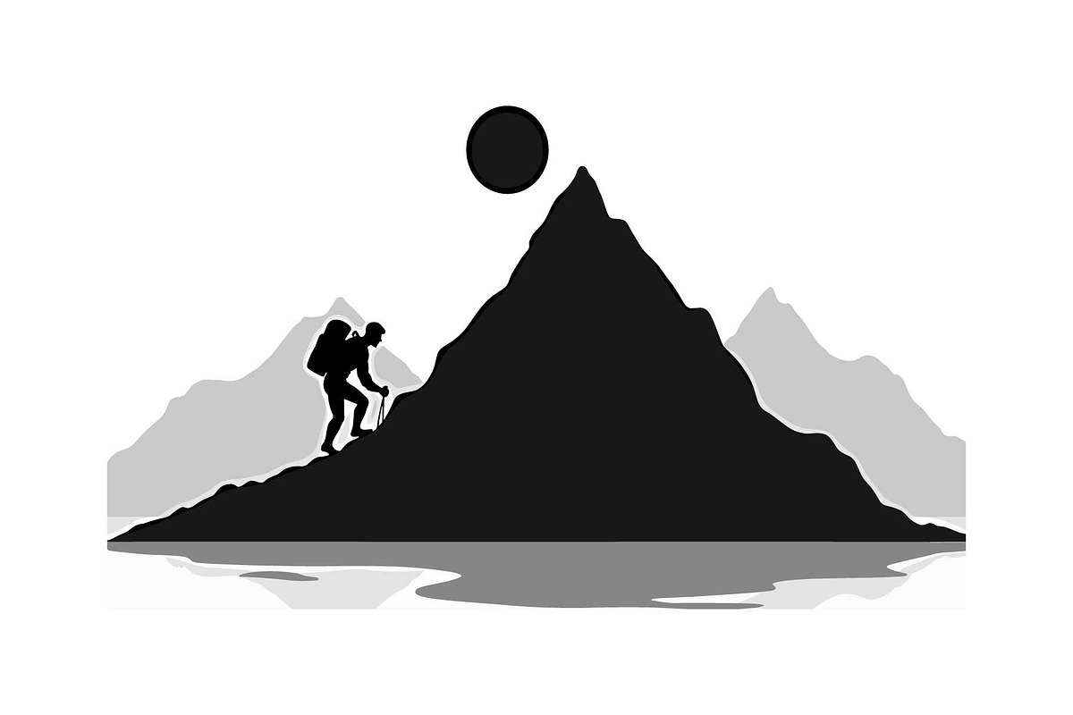 Adventure Hiking Silhouette Bundle, an Object Graphic by Designs_River (Photo 9 of 16)