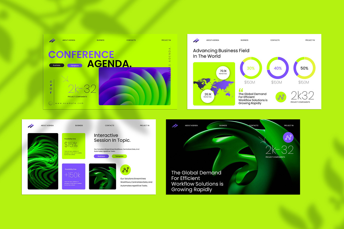Conference Agenda Template, a Presentation Template by Soraclod (Photo 2 of 9)