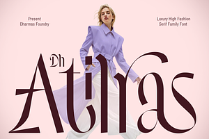 Dh Atilras - 8 Fashion Serif Family, a Serif Font by Dharmas Foundry