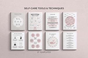 Self-Care Canva Template Bundle