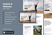Athena - Health and Wellness Website, a Landing Page Template by SundayWorkTeam (Thumbnail 1 of 6)