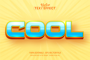 Cartoon Style Editable Text Effect