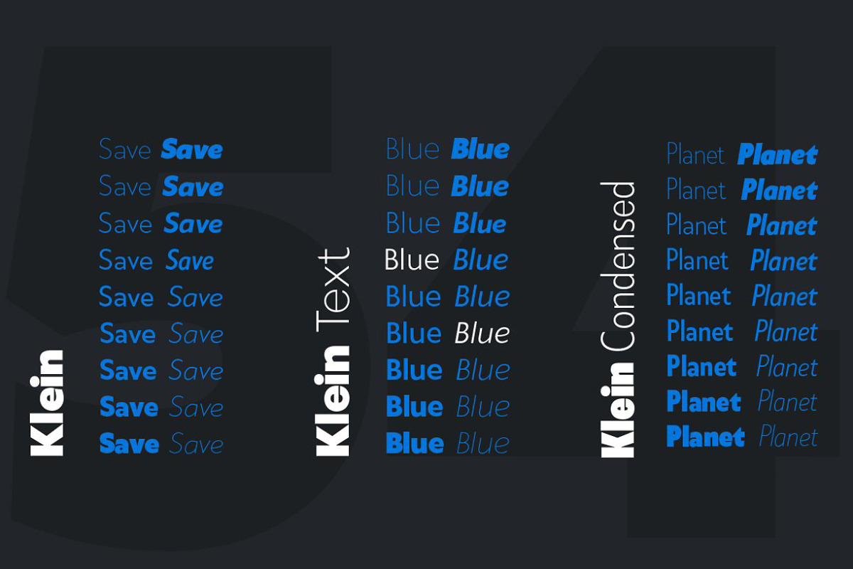 Klein - 54 fonts, a Sans Serif Font by Zetafonts (Photo 16 of 16)