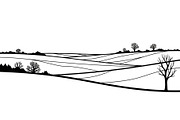 Abstract Snowy Landscape Silhouette, a Graphic by musafir_fashion (Thumbnail 2 of 13)