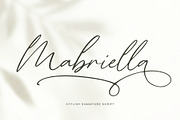 Mabriella - Stylish Signature Script, a Script Font by Sealoung (Thumbnail 1 of 10)
