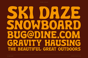 Trailbum National Park Font