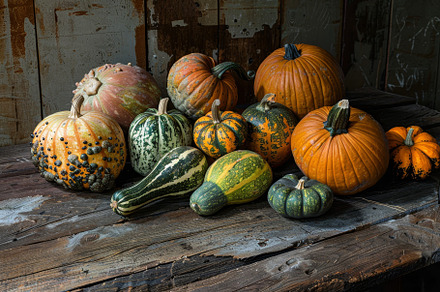 A collection of pumpkins and gourds, a Photo by Iftikhar Alam