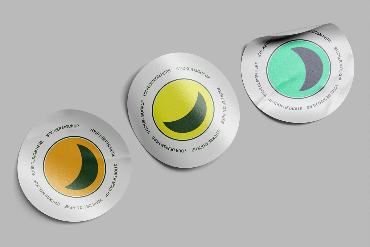 High Quality Sticker Mockup, an Advertising Mockup by MA-KING_ART