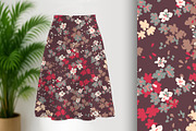 Fall Floral Seamless Pattern, a Pattern Graphic by Sharon Schwalbe (Thumbnail 1 of 4)