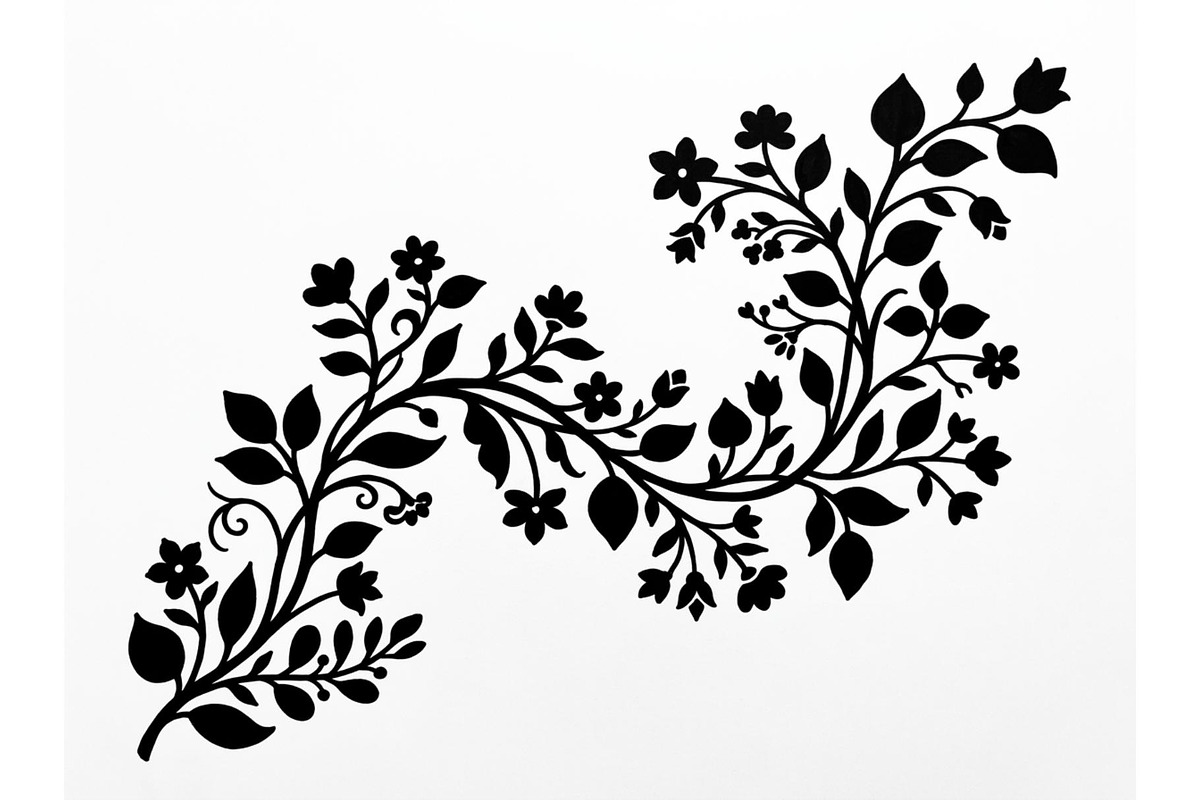 Elegant Floral Vine Silhouette, an Object Graphic by Creativeshirt (Photo 3 of 3)