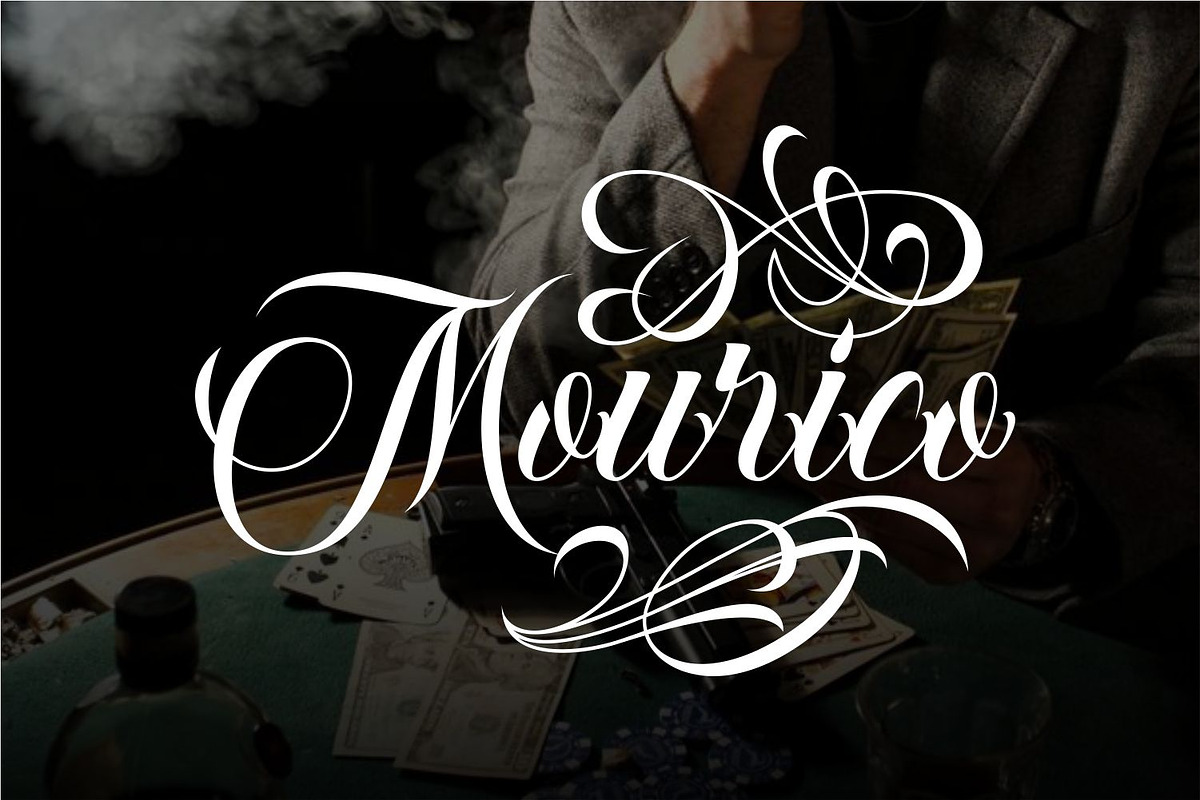 Soul Cahill Tattoo Font, a Script Font by WhymoreArt (Photo 4 of 12)