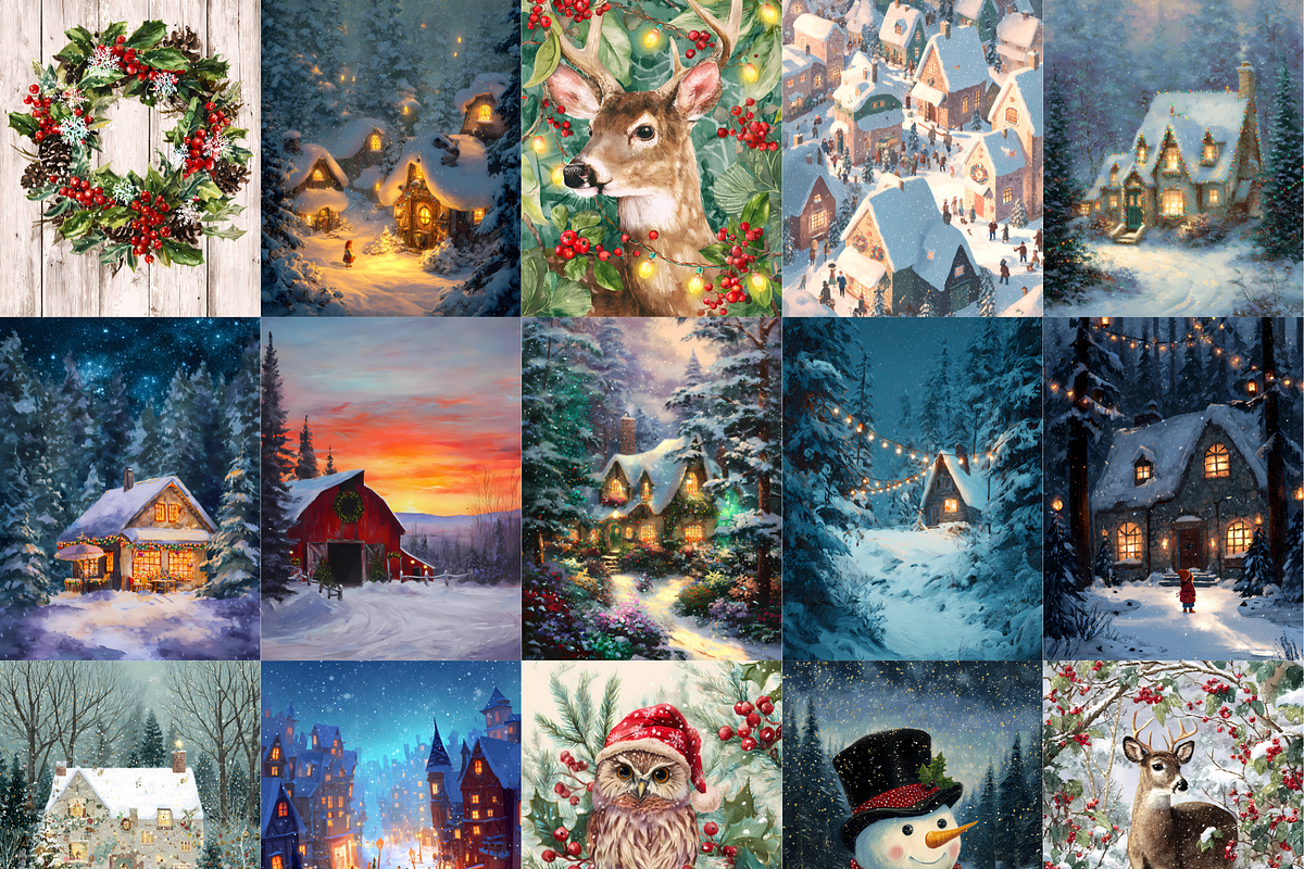 Cozy Winter Christmas Junk Journal, a Seasonal Illustration by LA Design (Photo 4 of 10)