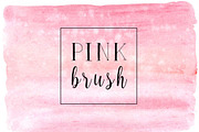 Pink brush watercolor background, a Texture Graphic by Inna Vinchenko Designs (Thumbnail 1 of 3)