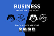 200 Business Vector Icon Set, an Icon by Genestro Shop (Thumbnail 1 of 5)