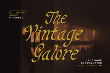 Vintage Galore - Blackletter, a Blackletter Font by Letterhend Studio