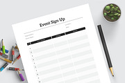 Event Sign Up Sheet, a Stationery Template by Amit Debnath (Thumbnail 5 of 6)
