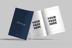 7 X 10 Book Standing on Edge Mockup, a Books & Magazine Mockup by Rami's Mockups