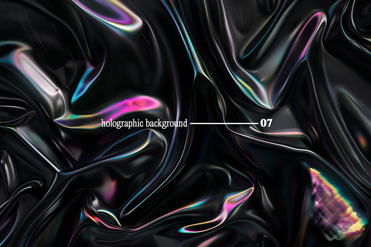 Dark Holographic Backgrounds, a Background Graphic by tatiankaart (Photo 8 of 17)