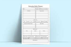 Ramadan Daily Task Planner Template