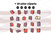 Books Outline Cute Illustrations, an Education Illustration by Palau (Thumbnail 3 of 12)