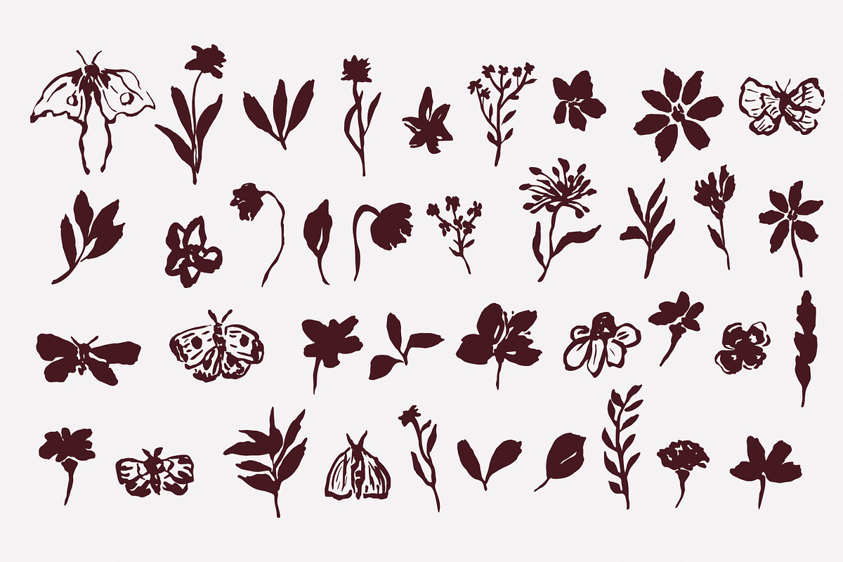 Ink Garden Clipart collection, an Object Illustration by RaDavCrafts (Photo 4 of 12)