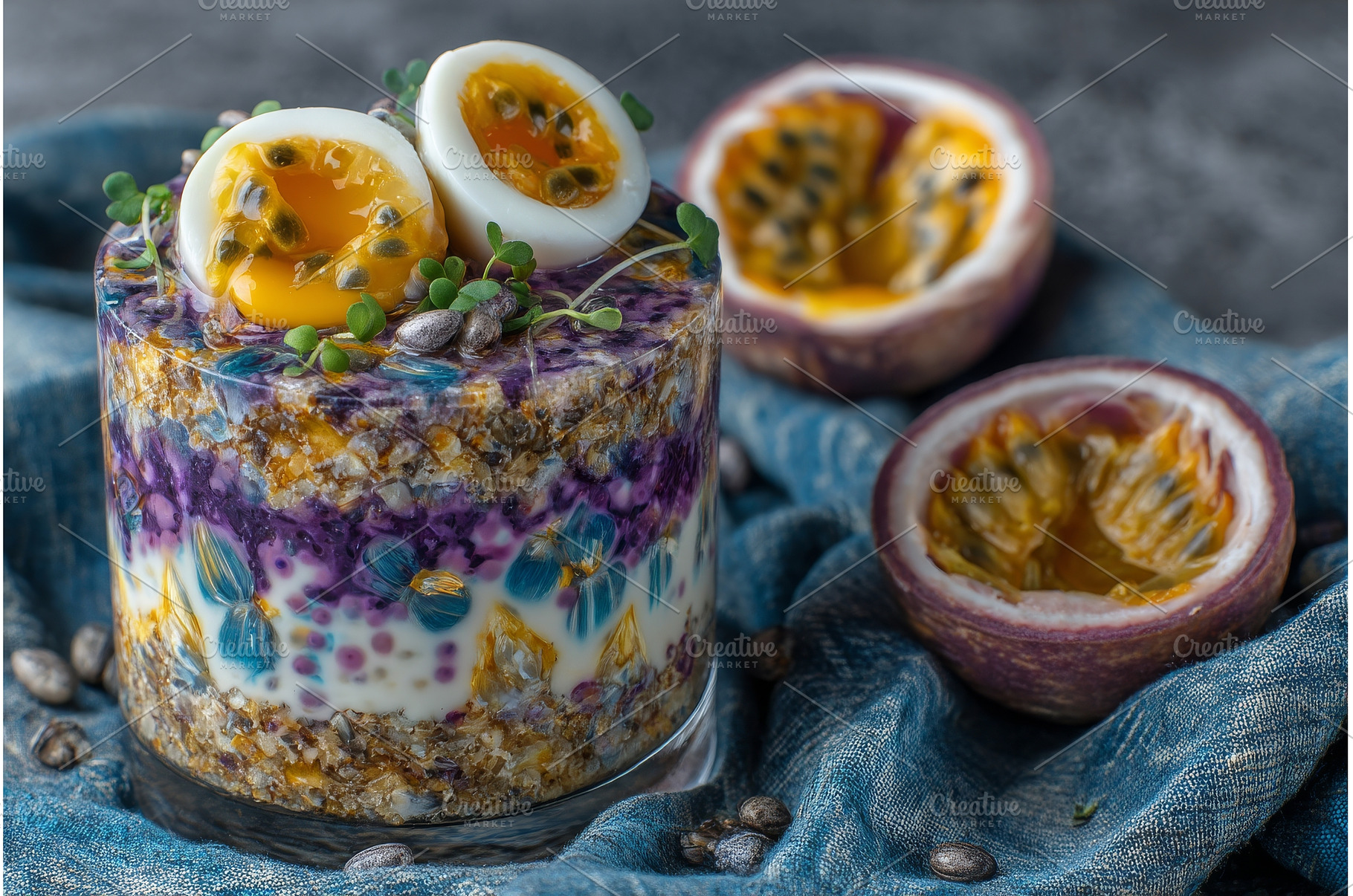 A side view of yogurt with, a Food & Drink Photo by ZinetroN