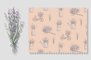 Watercolor Lavender Pattern, a Pattern Graphic by Lady Bruniere Design (Thumbnail 6 of 14)