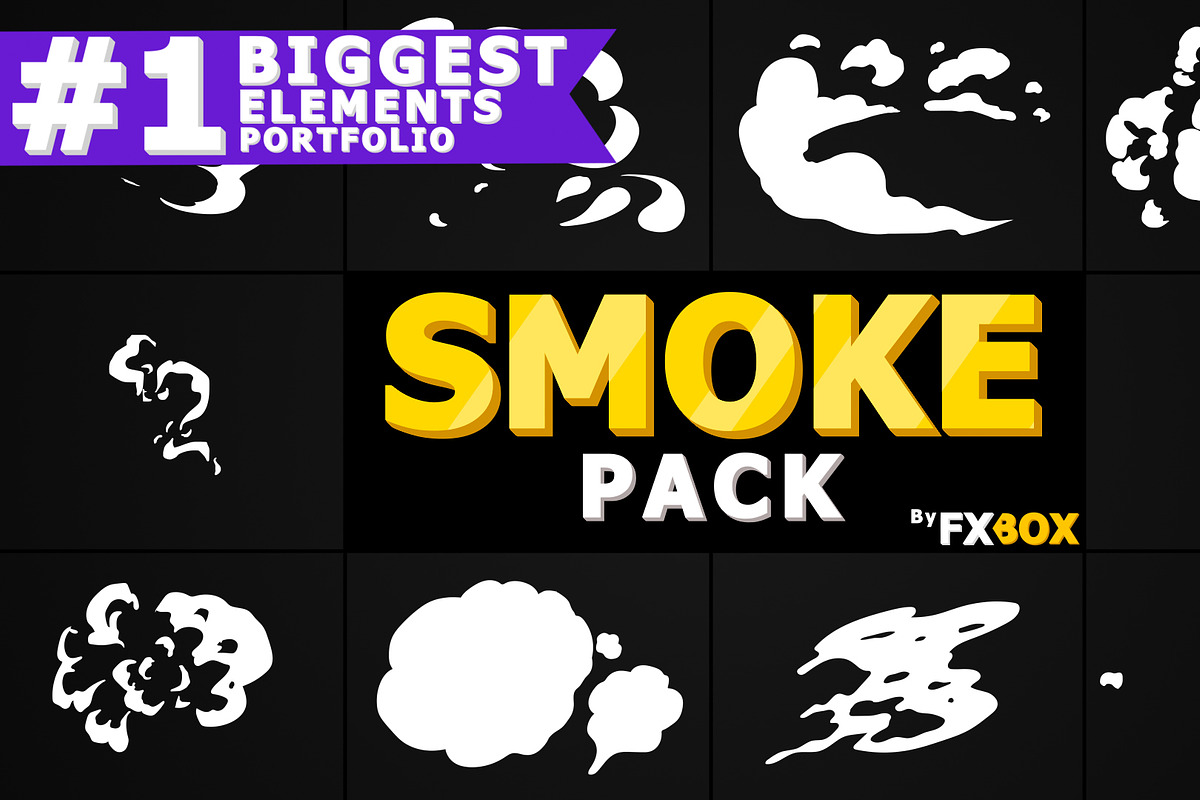 2D FX Smoke Elements | After Effects, a Templates & Theme by FlashFXbox (Photo 1 of 2)