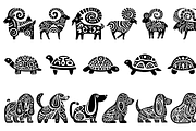 Vintage Animals and Fish Folk Art, an Illustration by devastd (Thumbnail 13 of 30)