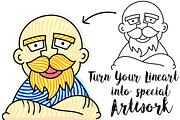 128 Infinity Brushes for Illustrator, a Brush Add-On by Aqua Artistry Creations (Thumbnail 4 of 7)