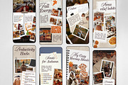 Autumn Vibes Instagram Templates, a Social Media Template by ZenSocialDesigns (Thumbnail 3 of 9)