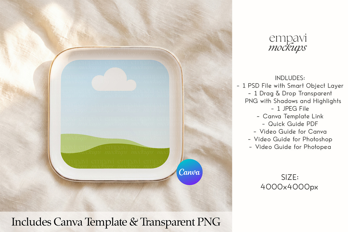 Jewelry Dish Mockup, a Household Mockup by EmpaviMockups (Photo 3 of 5)