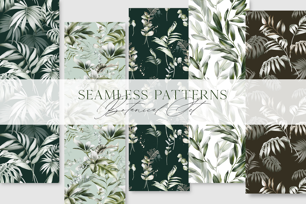 Green leaves | Botanical set, a Decorative Illustration by Karma (Photo 12 of 18)