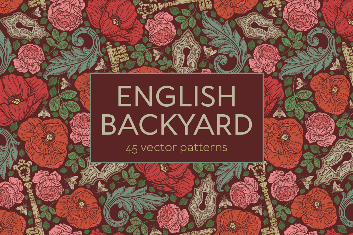 English Backyard patterns, a Pattern Graphic by Piñata (Photo 1 of 15)
