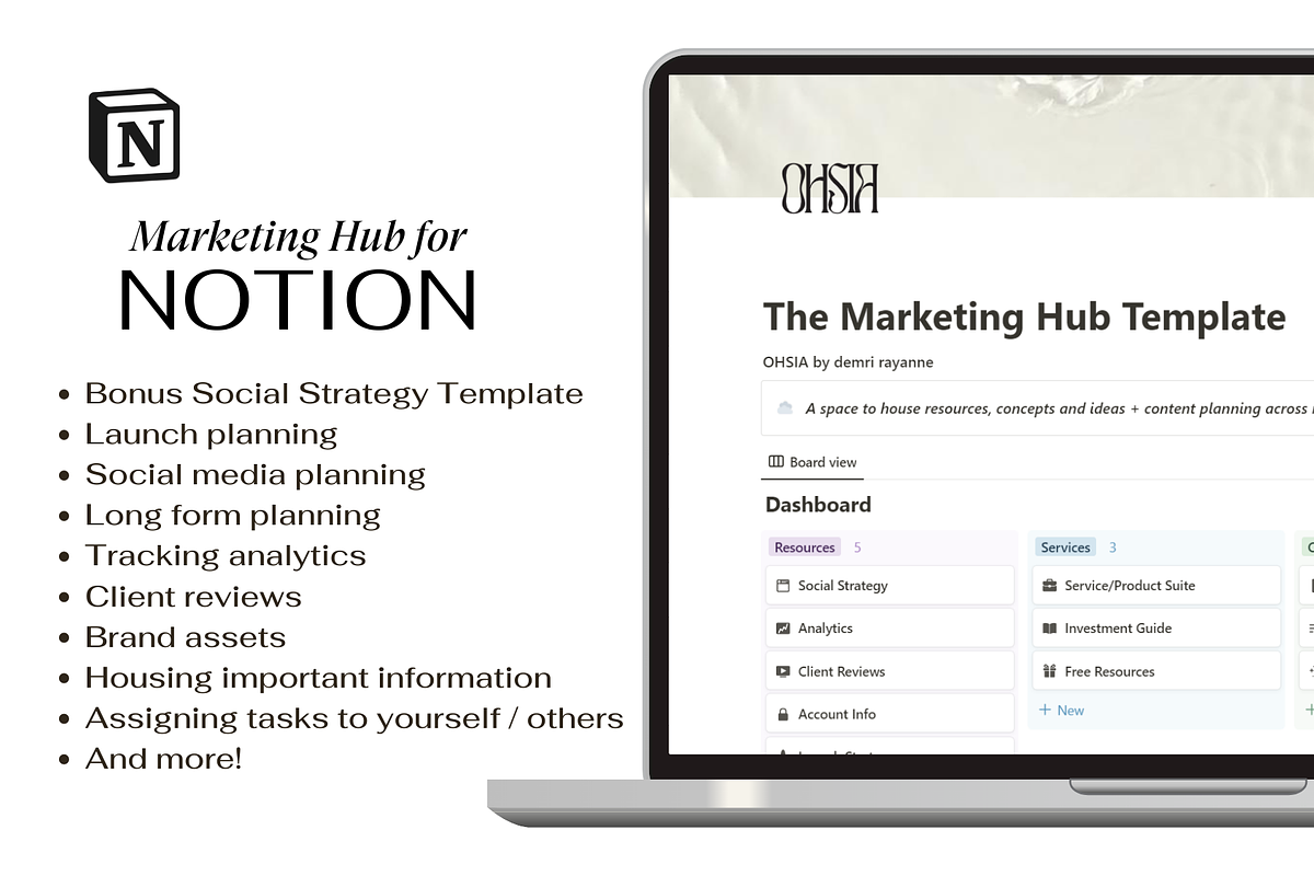 Marketing Hub Notion Template