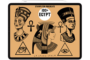 Egypt - Procreate Tattoo Stamp Set