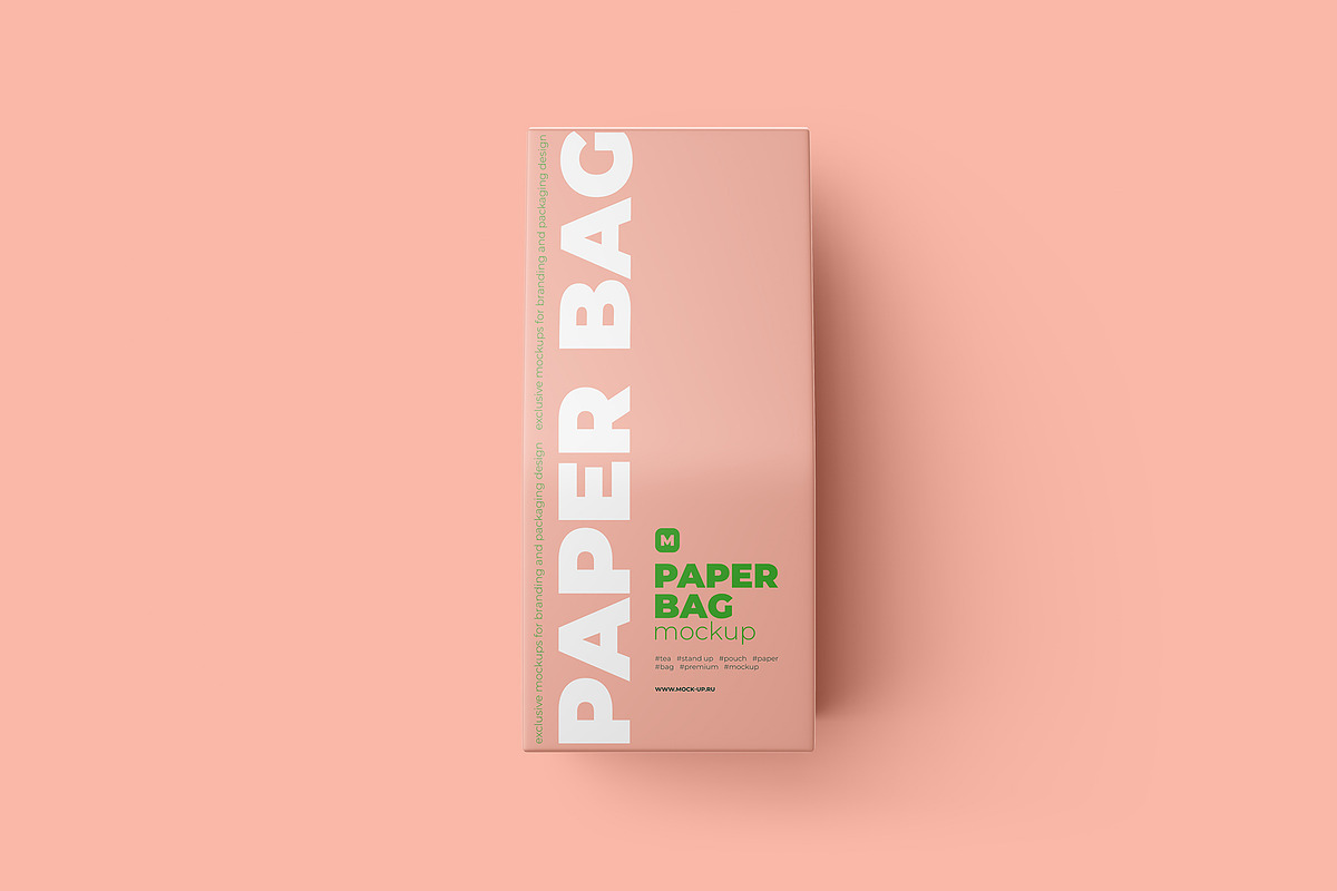 Paper Bag Mockup. Top view, a Packaging Mockup by easymock (Photo 8 of 11)