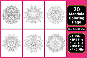 Mandala Coloring Book Pages