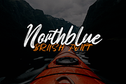 Northblue - Brush Font, a Script Font by Mayofont (Thumbnail 1 of 7)